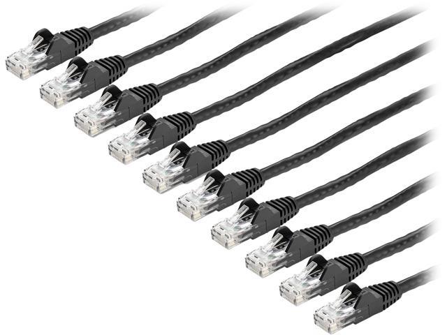 6 ft. CAT6 Cable Pack   Black