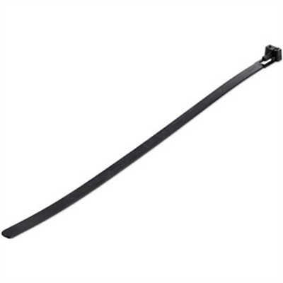 1000 PK 10" Black Reusable ZipTies