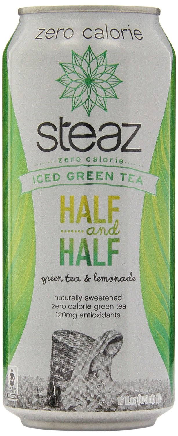 Steaz ZERO Calorie Half N Half Iced Tea (12x16 Oz)