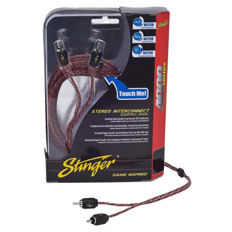 Stinger Rca 9Ft  4000 Ch Direct Twisted  Pr  