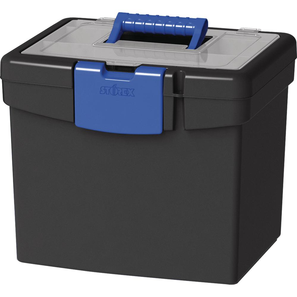 Storex File Storage Box with XL Storage Lid - External Dimensions: 10.9" Length x 13.3" Width x 11" Height - 30 lb - Media Size 