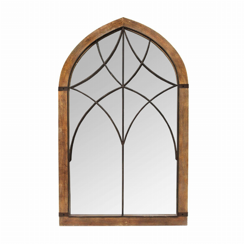 Stratton Home Decor Augusta Cathedral Mirror