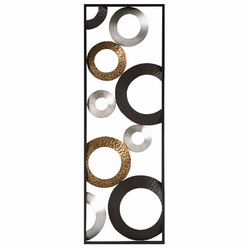 Stratton Home Decor Metallic Geometric Panel Wall Decor