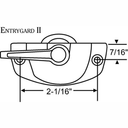 Entrygard Ii Sash Lock White, 9-Pack