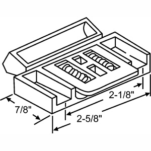 Slider Latch Assembly - Plastic, 15-Pack