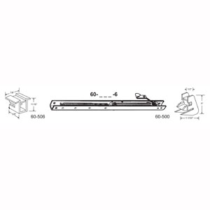 15" Window Channel Balance #1420 w/ends 60-506 & 60-500 Attached, 6 Pack