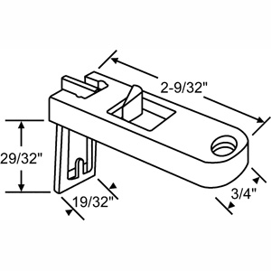 Tilt Latch Assembly-Set, White, 15-Pack