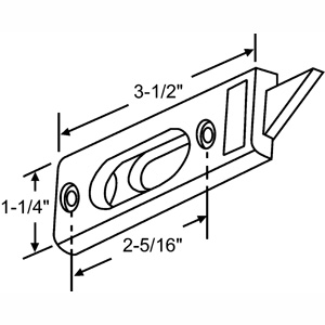 White Tilt Latch Assembly, 24-Pack