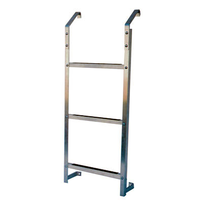 Ultra Protect Model 3-Step Aluminum Basement Window Well Egress Escape Ladder