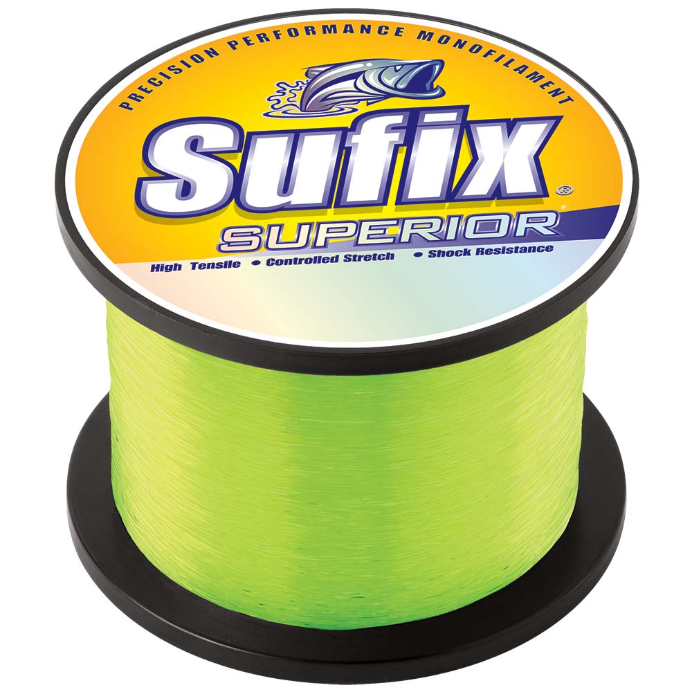 Sufix Superior Hi-Vis Yellow Monofilament - 50lb - 4810 yds