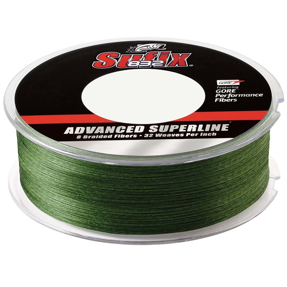 Sufix 832 Advanced Superline Braid - 15lb - Low-Vis Green - 600 yds