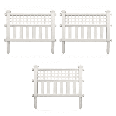 GRAND VIEW FENCE WHITE 3 PACK