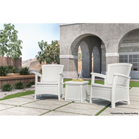 3 Pc Conversation Bistro Set - White