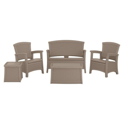 5pc Conversation Set - Dark Taupe