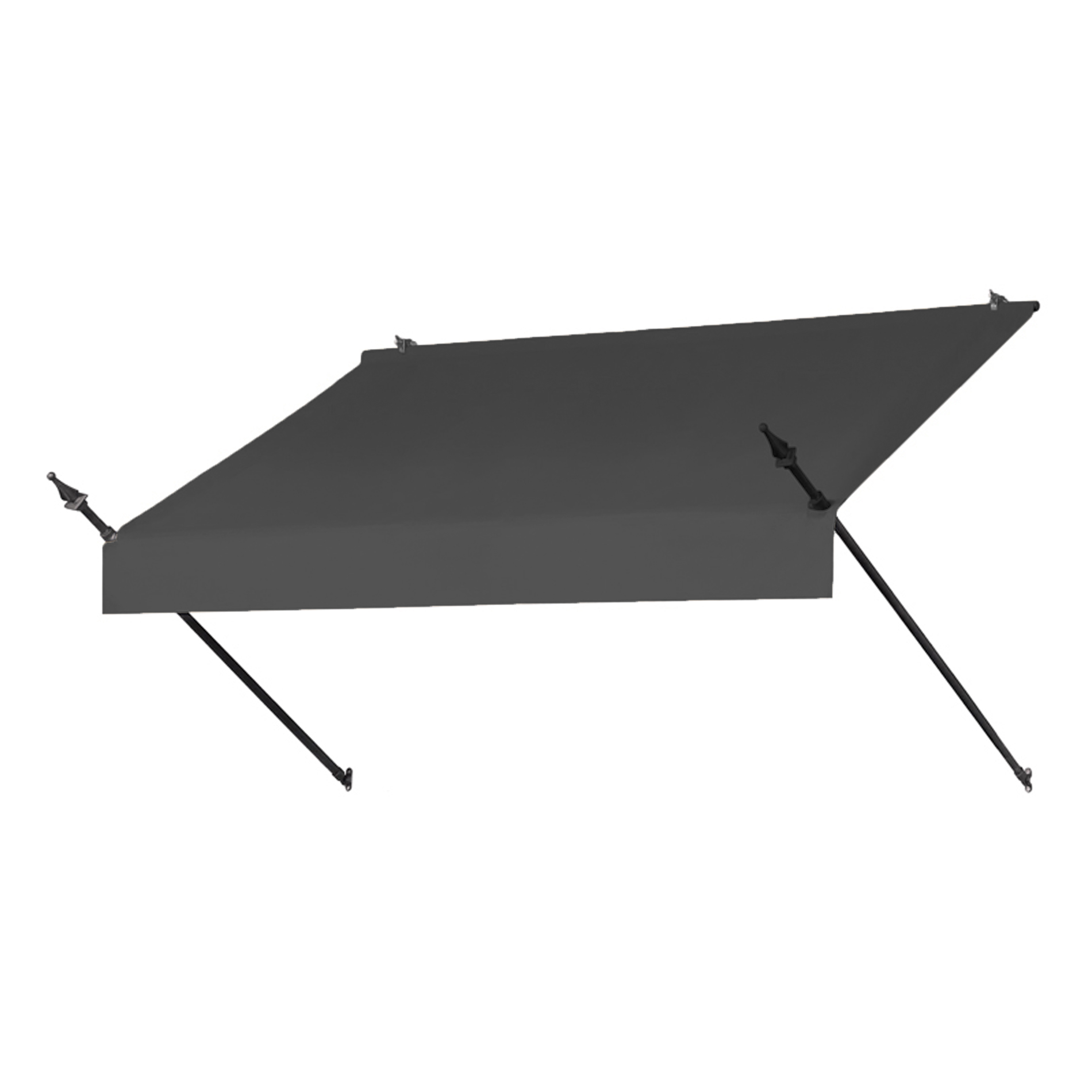 6' Designer Awnings in a Box Charcoal Gray