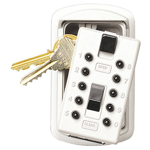 Keysafe Slimline Push, White