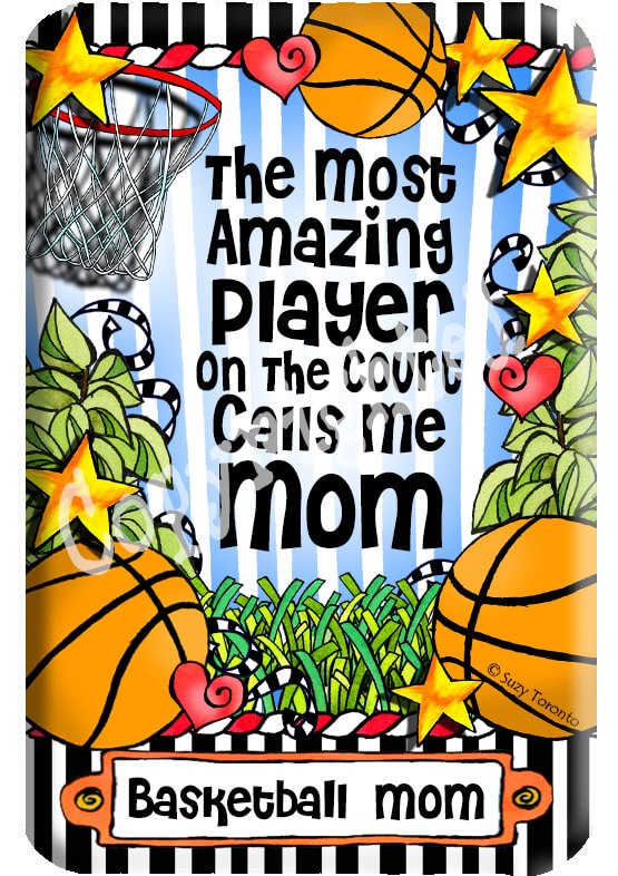 Basketball Family  Magnet - Basketball-MOM