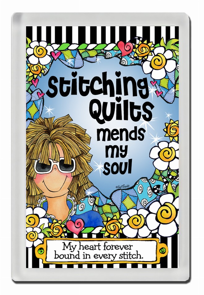 Quilt Collection Magnet - Quilt-Mends My Soul