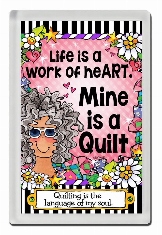 Quilt Collection Magnet - Quilt-Work of Heart