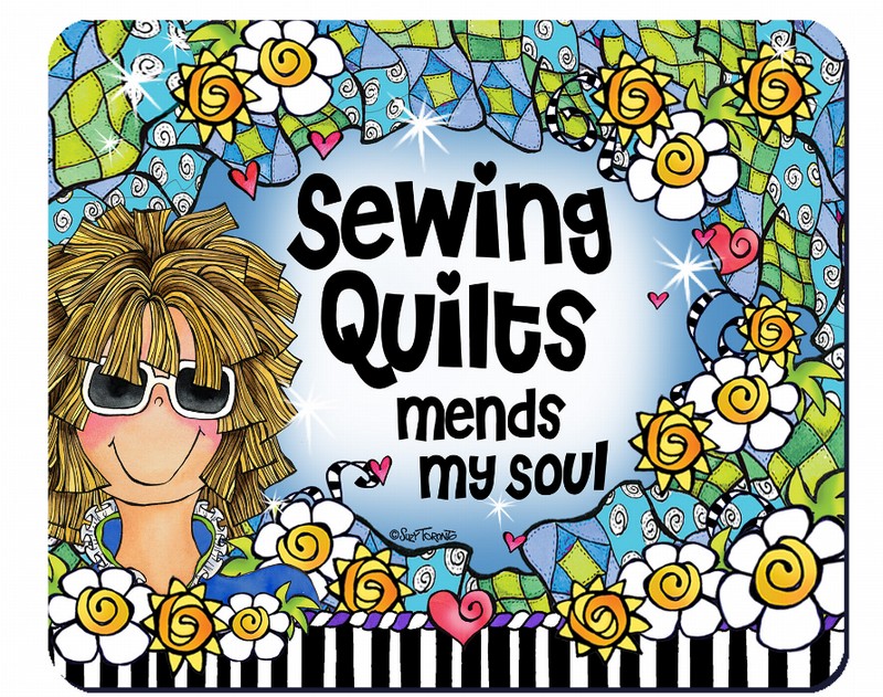 Quilt Collection Mouse Pad - Quilt-Mends My Soul