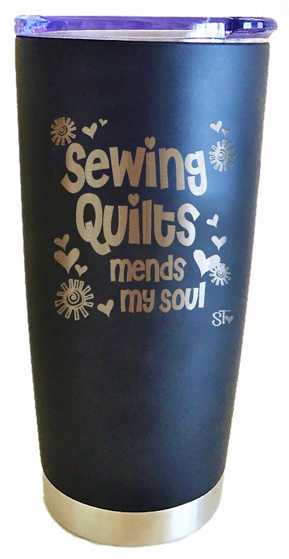 Quilt Collection Premium Tumbler - Quilt-Mends My Soul