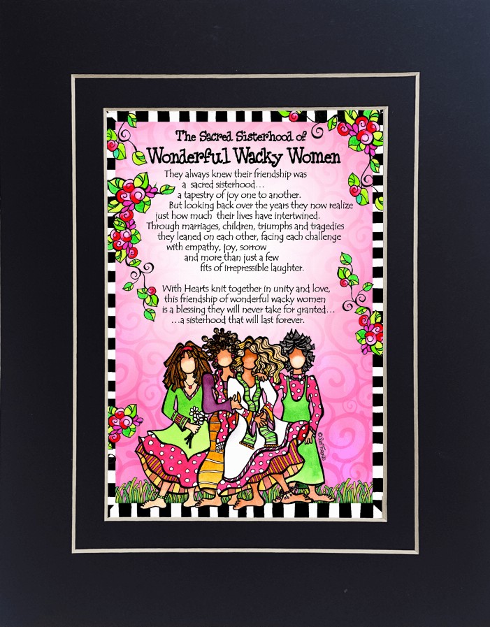 Sacred Sisterhood Themed Gifty Art - 8" x 10"BlackSacred Sisterhood (4)