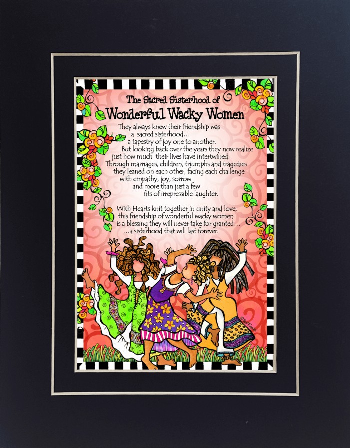 Sacred Sisterhood Themed Gifty Art - 8" x 10"BlackSacred Sisterhood (3)