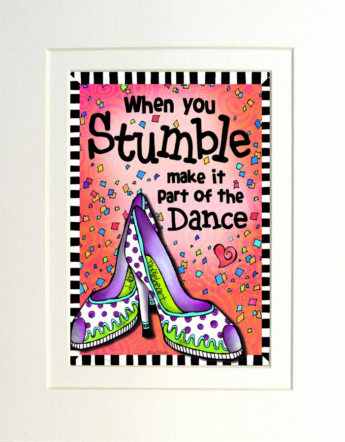 Stumble - 8" x 10" White