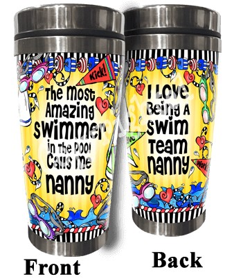 Swim Team Family Stainless Steel Tumbler -  Swim Team_NANNY