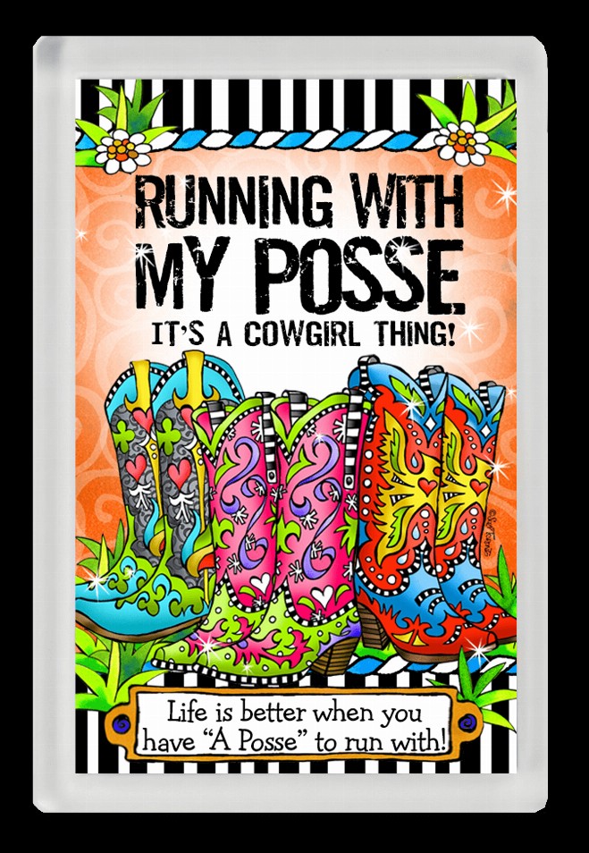 TingleBoot Collection Magnet - Running with my Posse