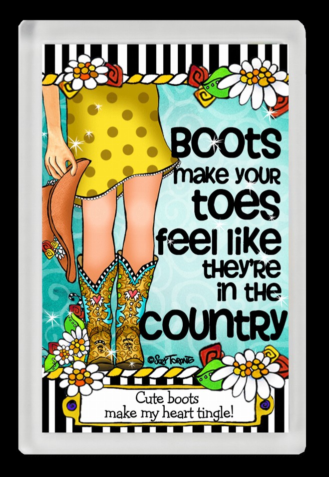 TingleBoot Collection Magnet - Country Boots