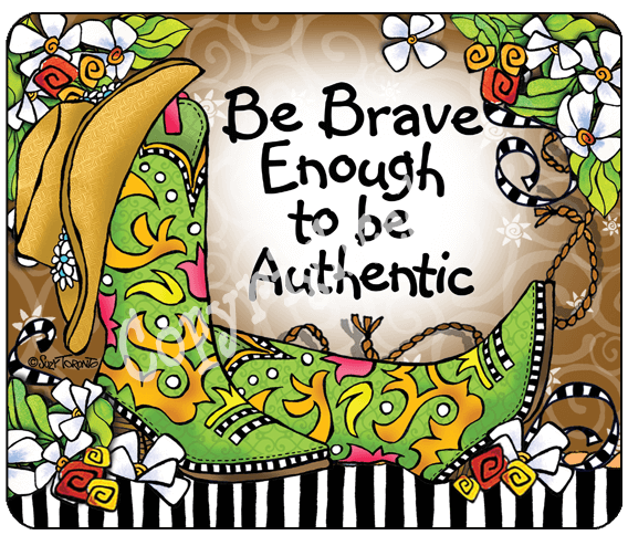 TingleBoot Collection Mouse Pad - Brave Enough