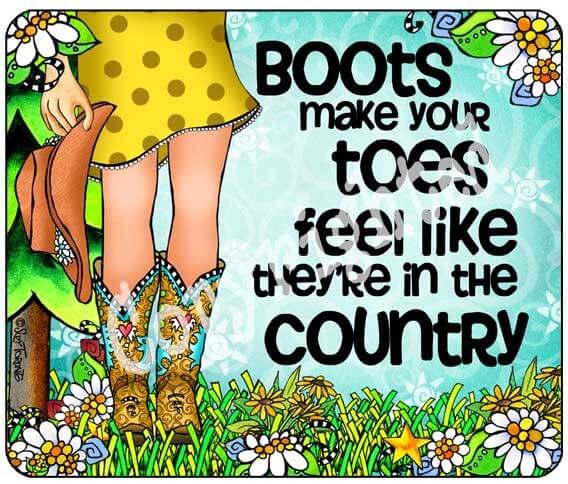 TingleBoot Collection Mouse Pad - Country Boots
