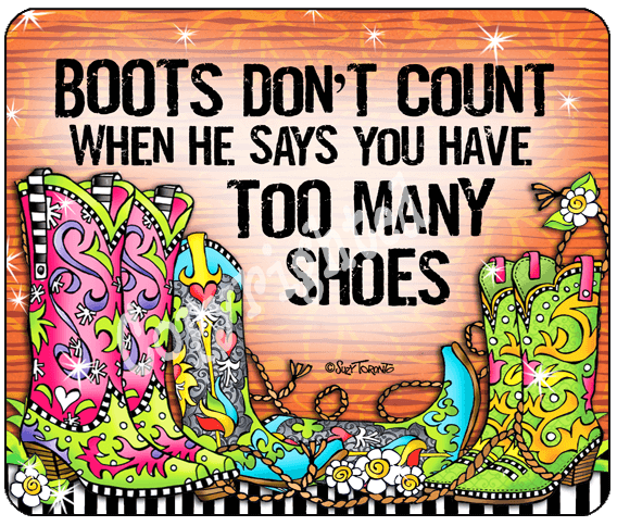 TingleBoot Collection Mouse Pad - Boots Don't Count