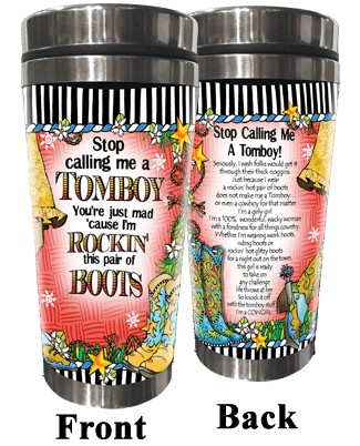 TingleBoot Collection Stainless Steel Tumbler - Tomboy