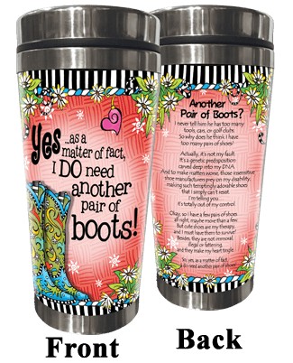 TingleBoot Collection Stainless Steel Tumbler - Another Pair of Boots