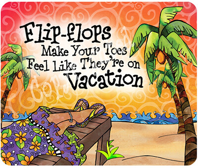 Wacky Mouse Pad - Vacation Toes s