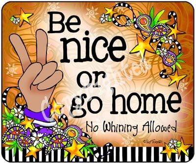 Wacky Mouse Pad - Be Nice