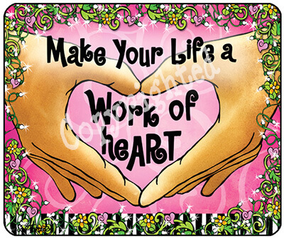 Wacky Mouse Pad - Work of HeArt