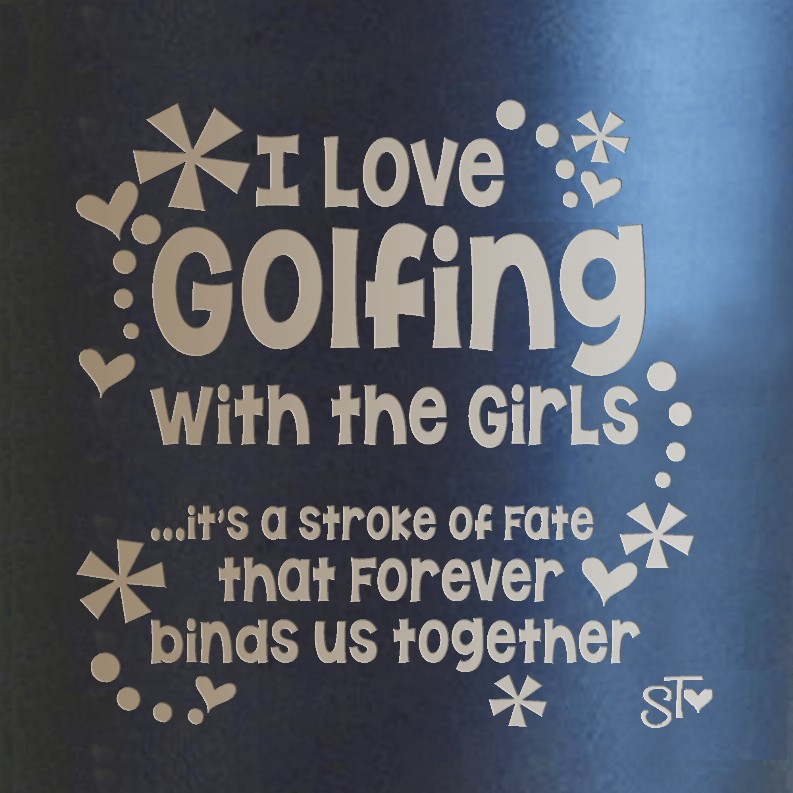 Wacky Premium Tumbler - Golfing w Girls