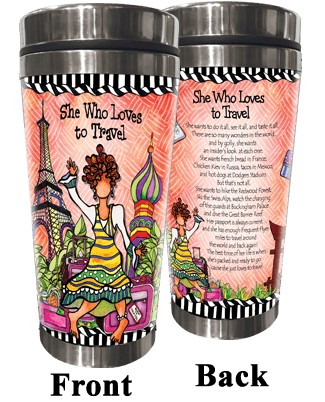 Wacky Stainless Steel Tumbler -  Loves to Travel