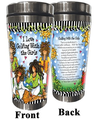 Wacky Stainless Steel Tumbler -  Golfing with the Girls