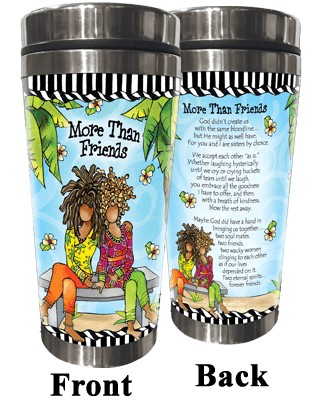 Wacky Stainless Steel Tumbler -  More Than Friends