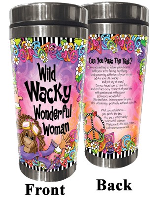 Wacky Stainless Steel Tumbler -  Wild Wacky Woman