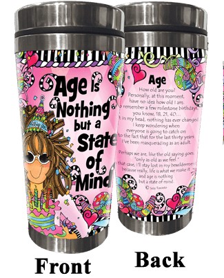 Wacky Stainless Steel Tumbler -  Age is Nothing