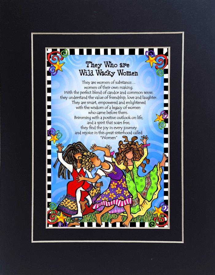 Wild Wacky Women - 8" x 10" Black Wild Wacky Women (3)