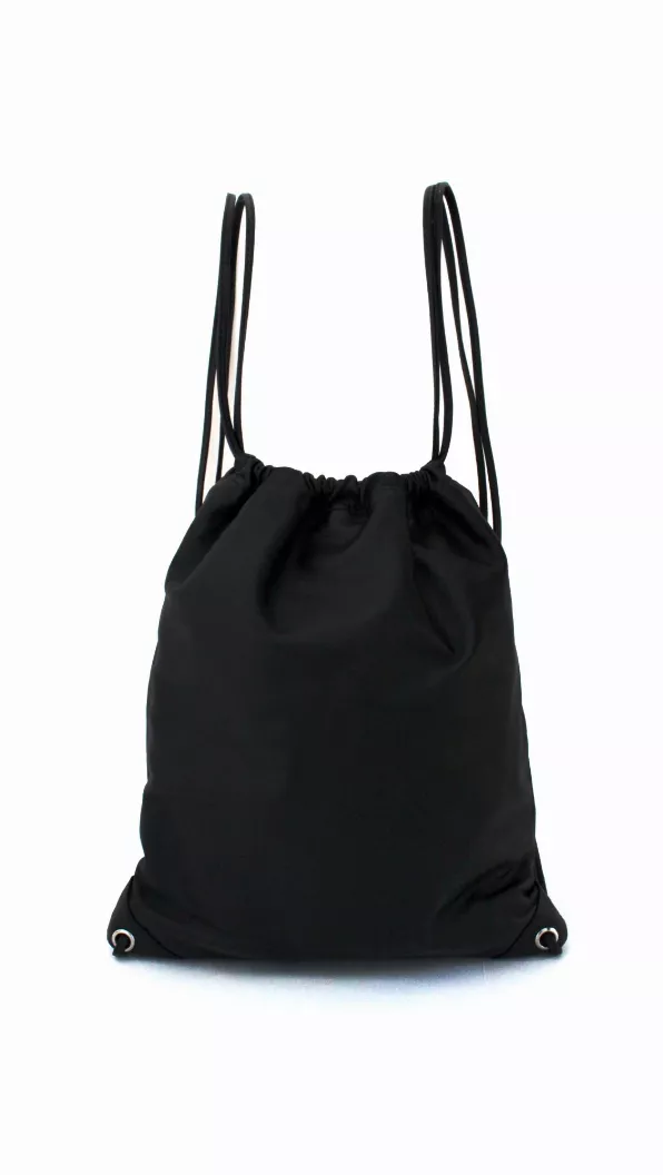 Leather Drawstring Backpack