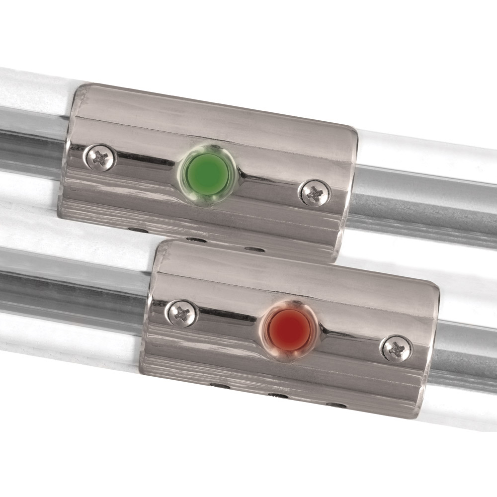 TACO Rub Rail Mounted Navigation Lights for Boats Up To 30' - Port & Starboard Included