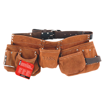 JS - Carpenter's Apron - Leather Belt - 11 pocket