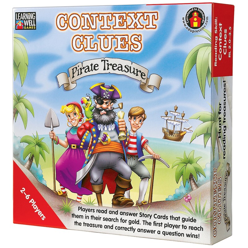 Context Clues- Pirate Treasure Game, Red Levels 2.0-3.5